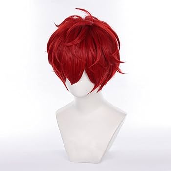 天城一彩 ウィッグ あんさんぶるスターズ！ 天城 一彩 ウィッグ (2nd, Short Red